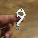 20 in 1 Multi-function EDC Tool Key Ring Bottle Opener Screwdriver Multi-purpose Outdoor Mini Tool, Key Ring Bottle Opener