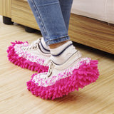 2pcs Chenille Lazy Mopping Shoe Cover Clean Floor Removable and Washable Mop Random Colour, Floor Mop Floor Mop