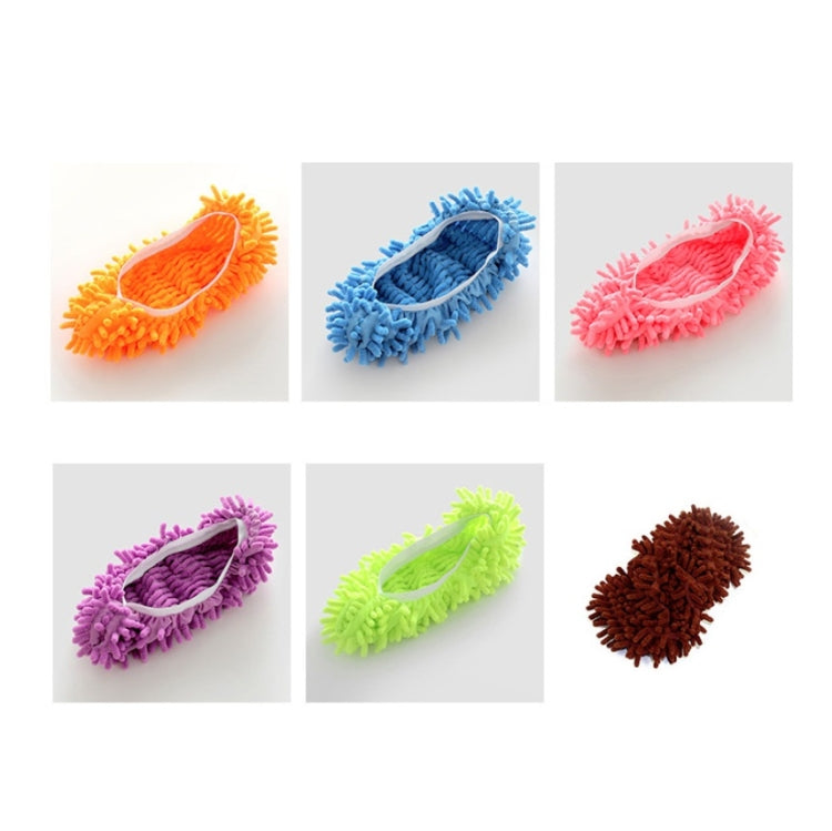 2pcs Chenille Lazy Mopping Shoe Cover Clean Floor Removable and Washable Mop Random Colour, Floor Mop