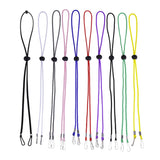 10pcs Mask Anti-lost Adjustable Lanyard and Ear Hook, Cashmere, White, Black, Yellow, Green, Blue, Pink, Red, Grey