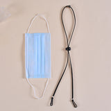 10pcs Mask Anti-lost Adjustable Lanyard and Ear Hook, Cashmere, White, Black, Yellow, Green, Blue, Pink, Red, Grey