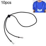 10pcs Mask Anti-lost Adjustable Lanyard and Ear Hook, Cashmere, White, Black, Yellow, Green, Blue, Pink, Red, Grey Black