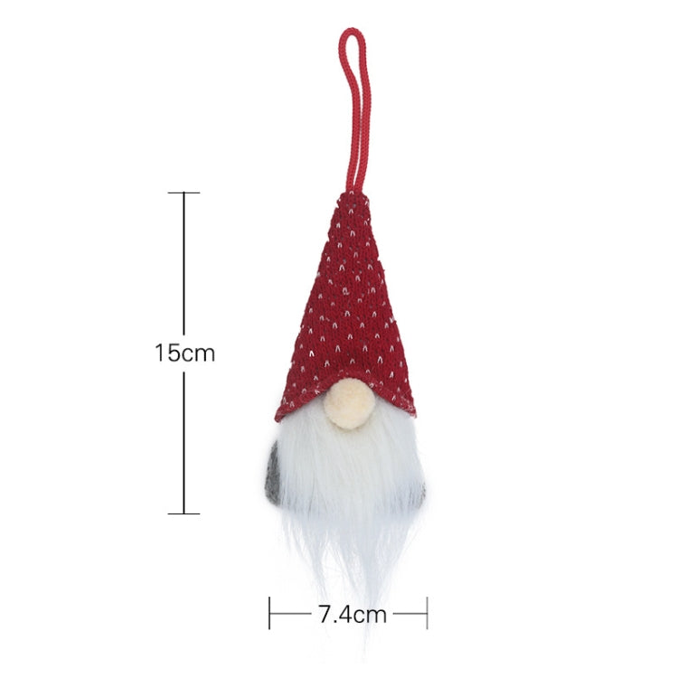 Christmas Decorations Faceless Doll Pendant Old Man Doll Pendant, A, B, C, D