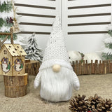 Christmas Decorations Window Decorations for Faceless Elderly Dolls Decorative Dolls, (Grey), (Pink), (White)