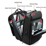 Business Travel Bag PVC Waterproof Backpack