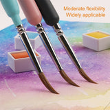 WeiZhuang Hook Line Pen Painting Hand-painted Watercolor Wolf Mint Hook Line Pen Painting Stroke Thin Line Brush, 10 PCS 00000 Dark Blue, 10 PCS 000 Dark Blue, 10 PCS 00 Dark Blue, 10 PCS 0 Dark Blue, 10 PCS 1 Dark Blue, 10 PCS 2 Dark Blue             ...