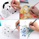 WeiZhuang Hook Line Pen Painting Hand-painted Watercolor Wolf Mint Hook Line Pen Painting Stroke Thin Line Brush, 10 PCS 00000 Dark Blue, 10 PCS 000 Dark Blue, 10 PCS 00 Dark Blue, 10 PCS 0 Dark Blue, 10 PCS 1 Dark Blue, 10 PCS 2 Dark Blue             ...