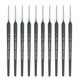 WeiZhuang Hook Line Pen Painting Hand-painted Watercolor Wolf Mint Hook Line Pen Painting Stroke Thin Line Brush, 10 PCS 00000 Dark Blue, 10 PCS 000 Dark Blue, 10 PCS 00 Dark Blue, 10 PCS 0 Dark Blue, 10 PCS 1 Dark Blue, 10 PCS 2 Dark Blue             ... 10 PCS 2 Dark Blue