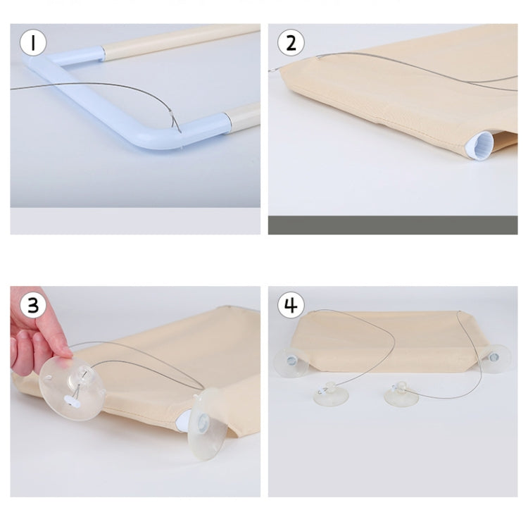 Pets Suction Cup Cat Hammock Window Hanging Hammock, Blue, Green, Purple, Khaki