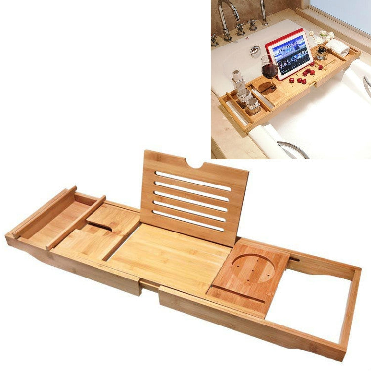 Multifunctional Telescopic Shelf Toilet Bath Tablet Phone Holder Bathroom Bathtub Holder Rack, Single Box, Double Box