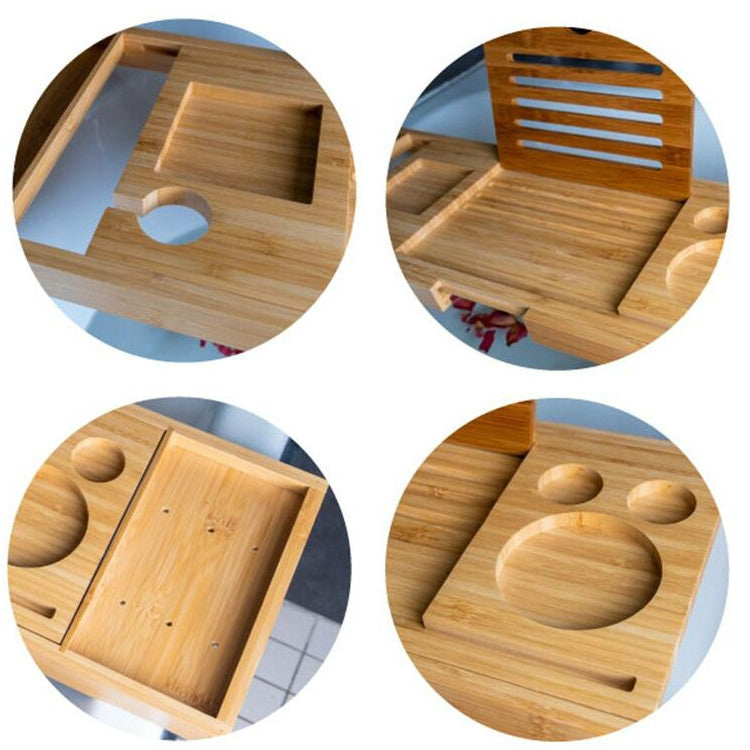 Bathtub Wine Mobile Phone Tablet Stand Bathtub Shelf Tray Shelf Rack, Wine Mobile Phone Tablet Stand