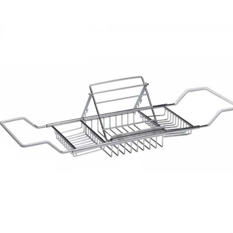 304 Stainless Steel Bathtub Rack Retractable Bracket Bathroom Shelf, Stainless Steel Bathtub Rack