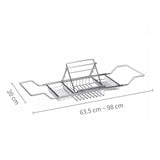 304 Stainless Steel Bathtub Rack Retractable Bracket Bathroom Shelf, Stainless Steel Bathtub Rack