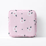 Travel Portable Sanitary Napkin Thickened Storage Bag Begonia Flowers