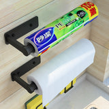 Kitchen Paper Towel Rack Lazy Rag Rack Wall Mount Bracket, Roll Paper Holder
