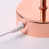 Ostrich Feather Table Lamp Wrought Iron Night Light LED Copper Wire Lamp, Yellow, Grey, Violet, Orange, Royal Blue