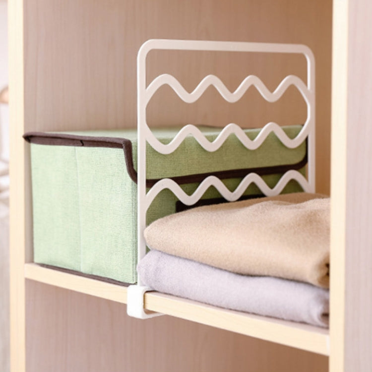 Wardrobe Layered Partitions Bookcase Storage Partitions Freely Partition Bars, White, Gray