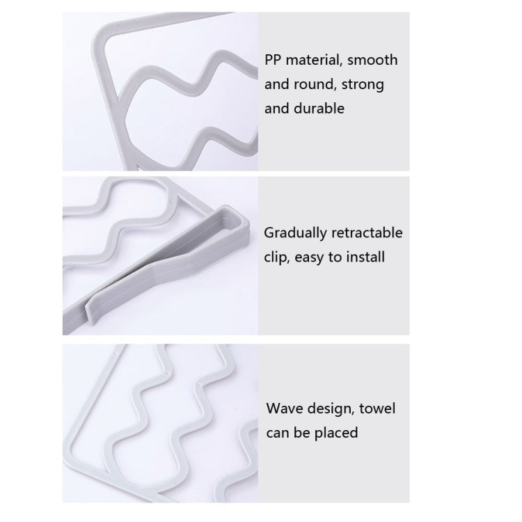 Wardrobe Layered Partitions Bookcase Storage Partitions Freely Partition Bars, White, Gray