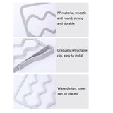 Wardrobe Layered Partitions Bookcase Storage Partitions Freely Partition Bars, White, Gray