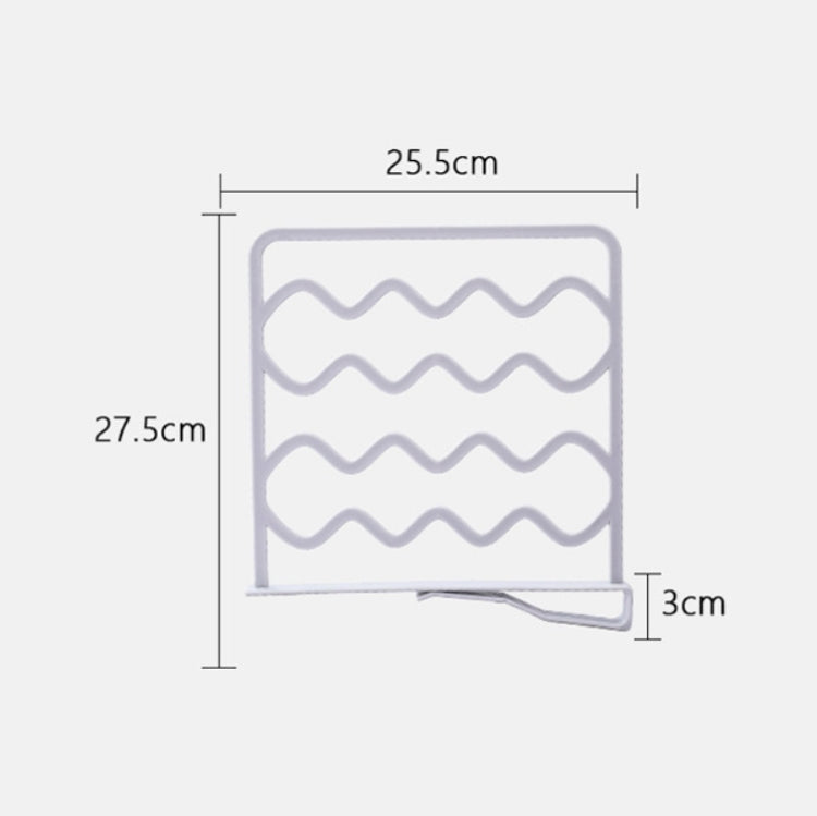Wardrobe Layered Partitions Bookcase Storage Partitions Freely Partition Bars, White, Gray
