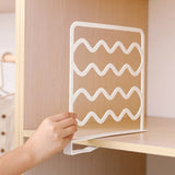 Wardrobe Layered Partitions Bookcase Storage Partitions Freely Partition Bars, White, Gray Gray