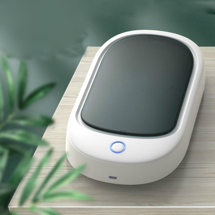 HE01 Sterilization Box Mobile Phone Disinfection Box UVC Ultraviolet Sterilization Lamp, Grey Lid, Dark Green Lid