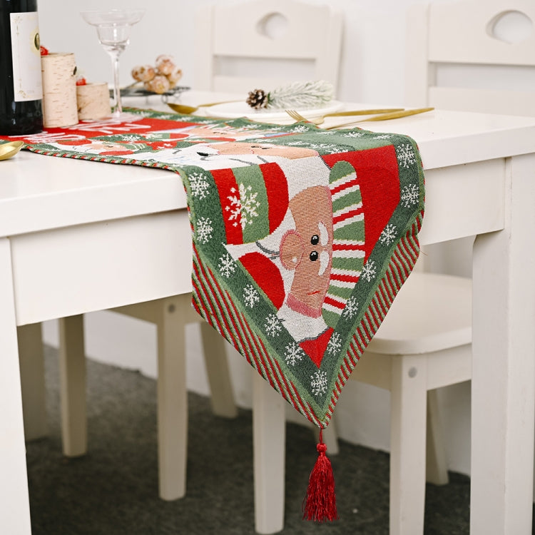 Creative Christmas Home Decoration Items Knitted Tablecloth Dining Table, Senior, Deer, Tree models, Garland
