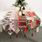 Creative Christmas Home Decoration Items Knitted Tablecloth Dining Table, Senior, Deer, Tree models, Garland