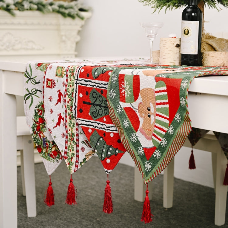 Creative Christmas Home Decoration Items Knitted Tablecloth Dining Table, Senior, Deer, Tree models, Garland