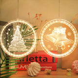 Christmas Decoration Light LED Holiday 3D Hanging Lamp, Battery, USB