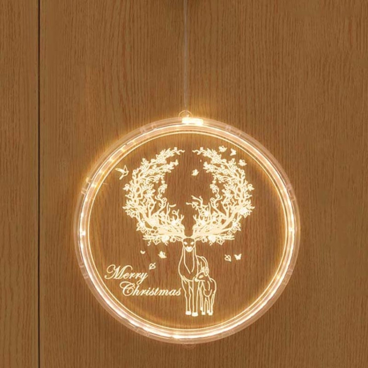 Christmas Decoration Light LED Holiday 3D Hanging Lamp, Battery, USB