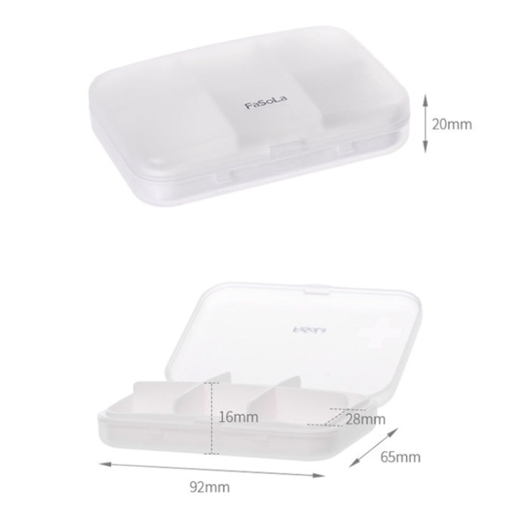 FaSoLa Pill Box Portable Dispensing Mini Medicine Sealed Box