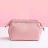 Waterproof Cosmetic Bag Travel Portable Toilet Bag Multifunctional Storage Bag Light Pink