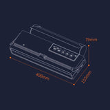 Household Food Machinery Vacuum Packaging Machine Nylon Composite Texture Vacuum Bag Sealing Machine, EU Plug, US Plug, UK Plug