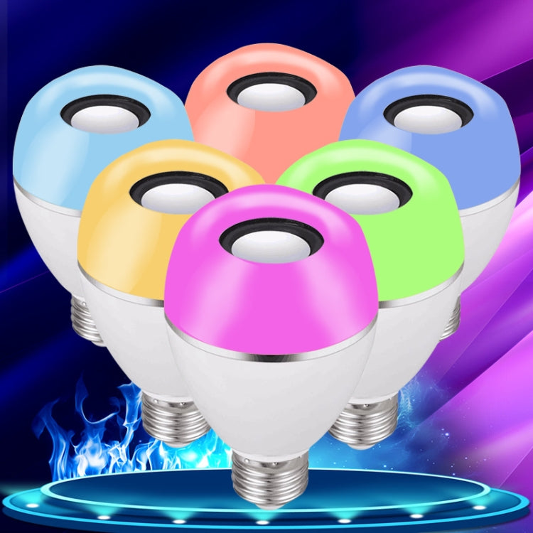 E27 LED Music Bulb Smart Colorful Remote Control Wake Up Light, APP Multi-link Music Light, APP+Remote Control