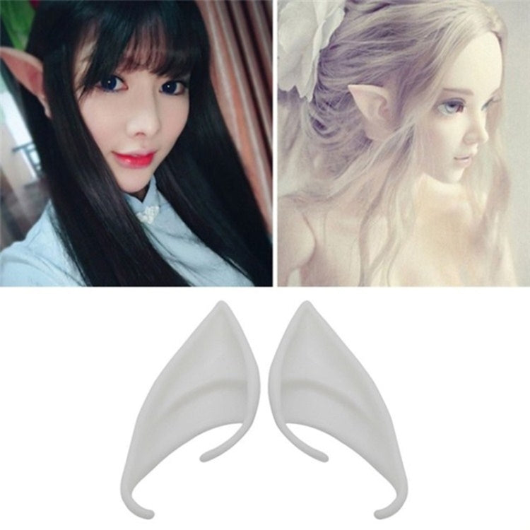 1pair Halloween Elf Latex Ears Cosplay Props, 10cm, 12cm 10cm Luminous