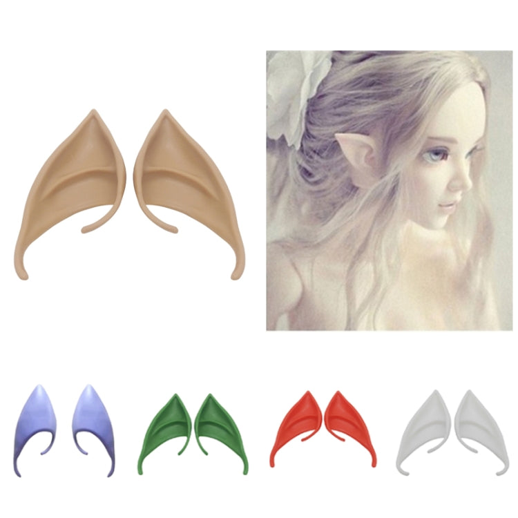 1pair Halloween Elf Latex Ears Cosplay Props, 10cm, 12cm
