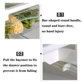 Refrigerator Storage Box Drawer Type Square Household Multifunctional Food Preservation Box, 1 Egg Box, 1 Fresh Box, 2 Egg Box, 2 Fresh Box, 1 Egg Box + 1 Fresh Box, 1 Box Without Hook