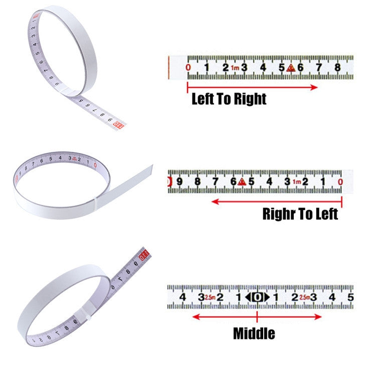 Sticky Scale Steel Ruler with Glue Scale Tape Measure Self-adhesive Ruler, 1m Positive, 2m Positive, 3m Positive, 4m Positive, 5m Positive, 1m Reverse, 2m Reverse, 3m Reverse, 4m Reverse, 5m Reverse, 1m Middle Point, 2m Middle Point, 3m Middle Point   ...
