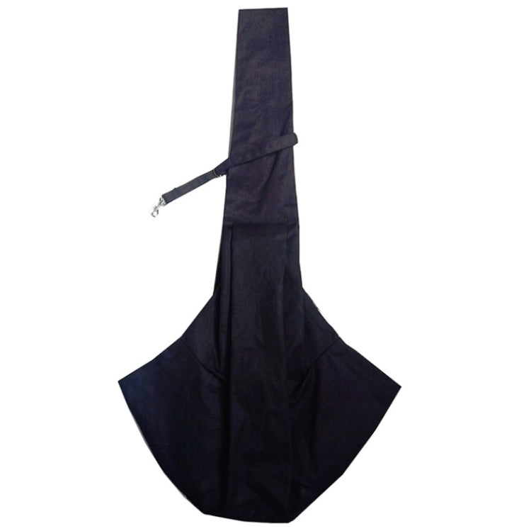 Pet Carrying Rucksack Shoulder Strap Adjustable Pet Outing Diagonal Bag, Black, Gray