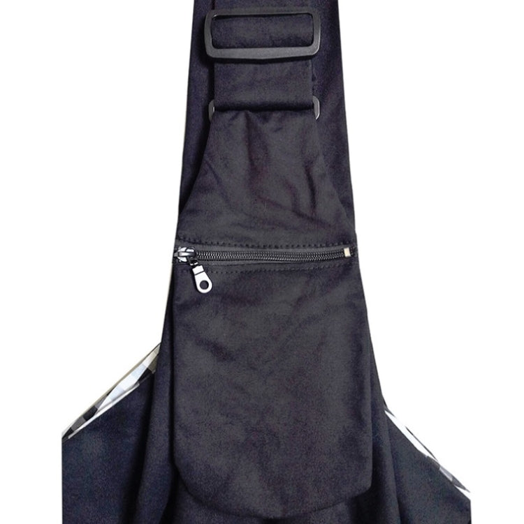 Pet Carrying Rucksack Shoulder Strap Adjustable Pet Outing Diagonal Bag, Black, Gray