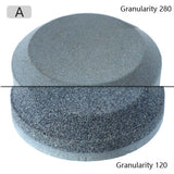 2 PCS Double-Sided Whetstone Kitchen Knives Round Knife Sharpener, Style:B, A, B