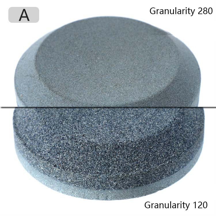 2 PCS Double-Sided Whetstone Kitchen Knives Round Knife Sharpener, Style:B, A, B