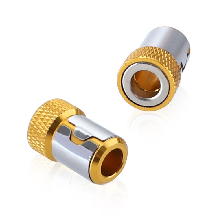 10 PCS Bit Magnetic Ring Screwdriver Bit with Magnetic Universal Steel Sleeve, Color Random Delivery, 10PCS CQ-23