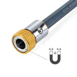 10 PCS Bit Magnetic Ring Screwdriver Bit with Magnetic Universal Steel Sleeve, Color Random Delivery, 10PCS CQ-23