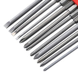 12 PCS / Set Screwdriver Bit With Magnetic S2 Alloy Steel Electric Screwdriver, 1, 2, 3, 4, 5, 6, 7, 8, 9, 10, 11, 12, 13