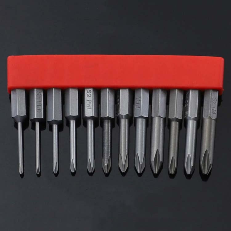 12 PCS / Set Screwdriver Bit With Magnetic S2 Alloy Steel Electric Screwdriver, 1, 2, 3, 4, 5, 6, 7, 8, 9, 10, 11, 12, 13 3