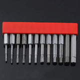 12 PCS / Set Screwdriver Bit With Magnetic S2 Alloy Steel Electric Screwdriver, 1, 2, 3, 4, 5, 6, 7, 8, 9, 10, 11, 12, 13 4