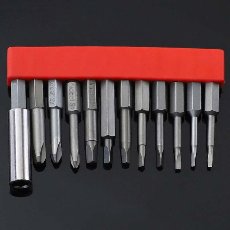 12 PCS / Set Screwdriver Bit With Magnetic S2 Alloy Steel Electric Screwdriver, 1, 2, 3, 4, 5, 6, 7, 8, 9, 10, 11, 12, 13 5