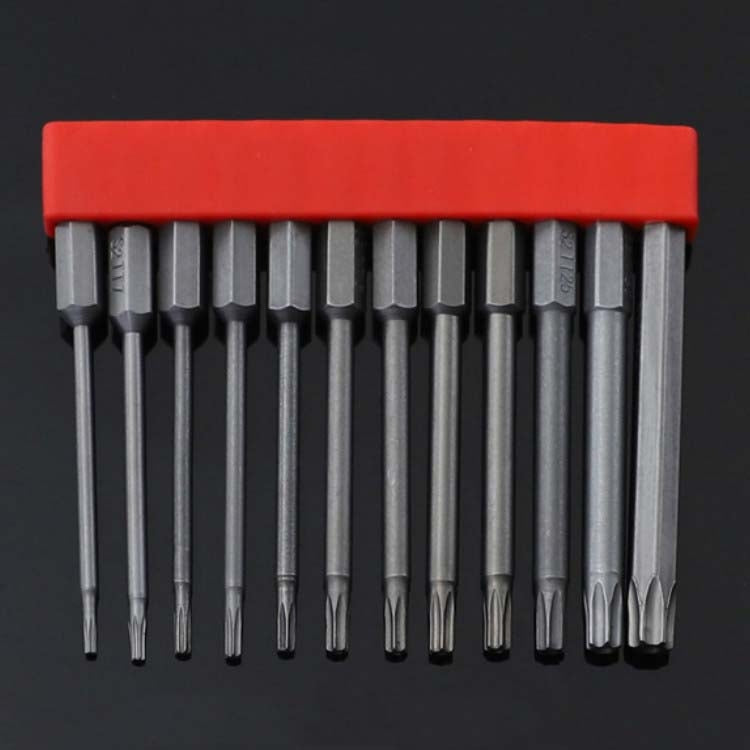 12 PCS / Set Screwdriver Bit With Magnetic S2 Alloy Steel Electric Screwdriver, 1, 2, 3, 4, 5, 6, 7, 8, 9, 10, 11, 12, 13 9